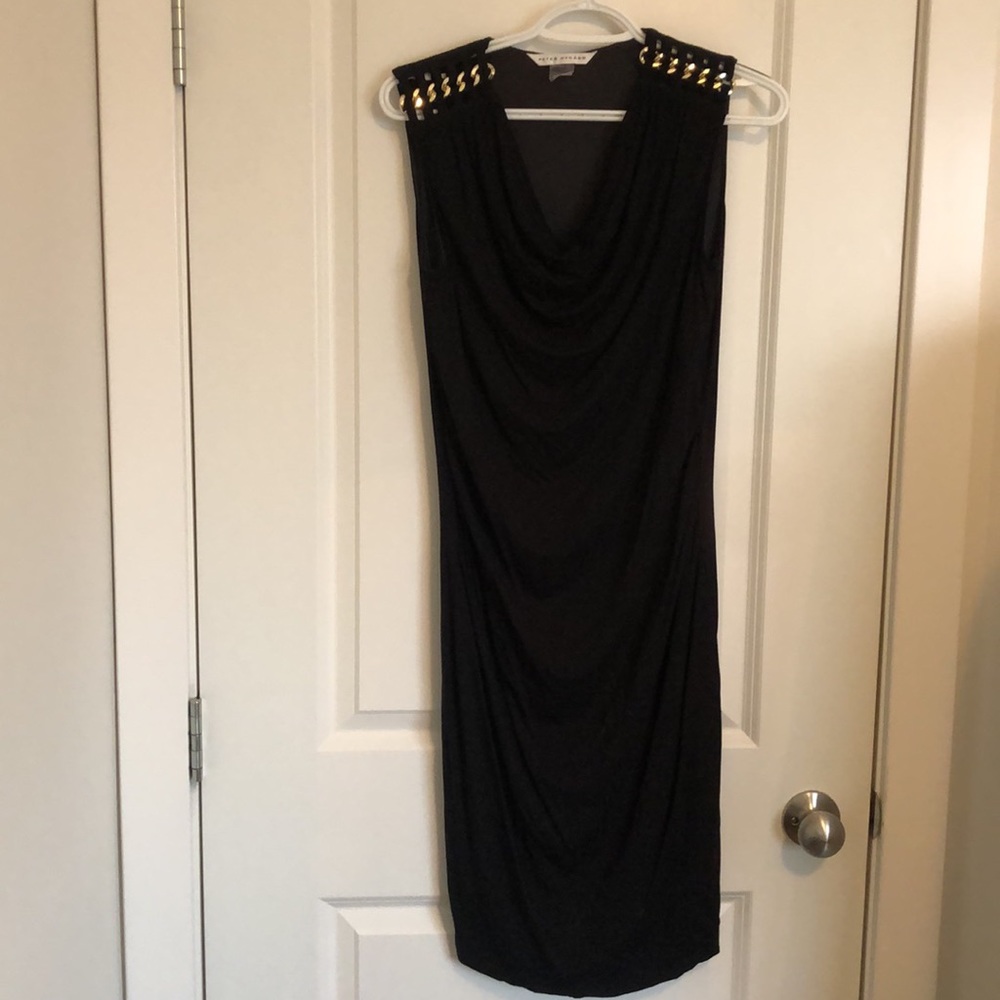 Black dress with cute gold detail